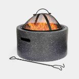 Grey Round MgO Fire Pit - ER36