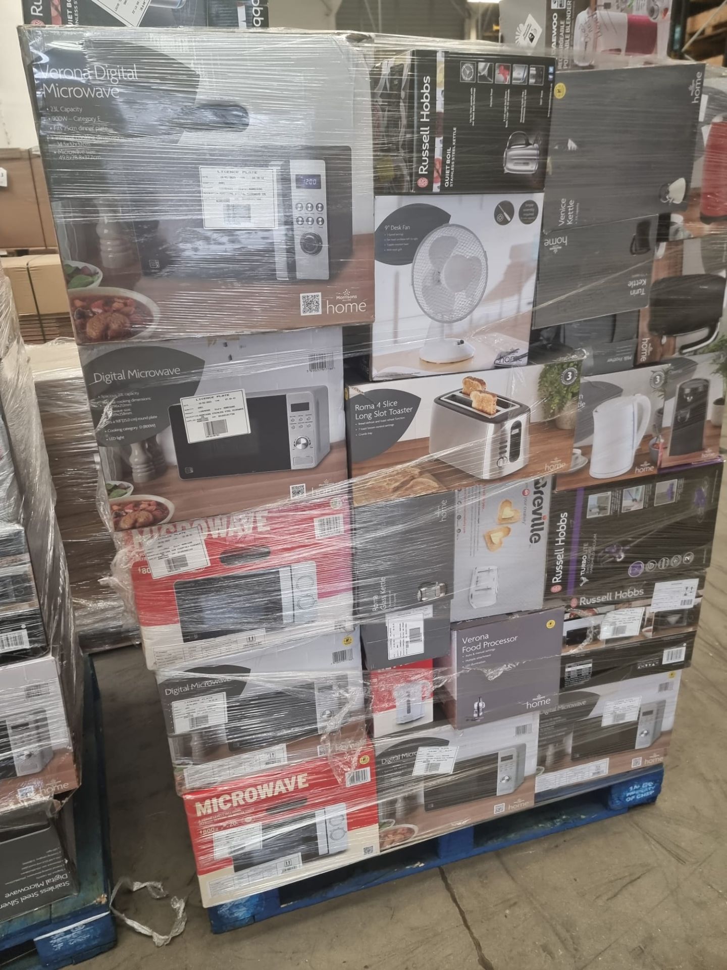 24 PALLETS OF UNCHECKED & UNTESTED MORRISONS SMALL DOMESTIC APPLIANCES.   INCLUDES: KETTLES, - Bild 2 aus 29