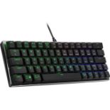 Cooler Master SK620 60% Space Gray Mechanical Low Profile Gaming Keyboard, Linear Red Switches,