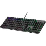 Cooler Master SK652 Space Gray Full Mechanical Low Profile Gaming Keyboard, Tactile Brown