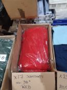 17 x Red Premium Sweatshirts Soft Fleeced Size 38". - R14. RRP £13.11 each.