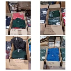 Liquidation of Premium Sweatshirts, Jumpers, Cardigans, Sportswear, Trousers, Shirts, Tailored Trousers, T Shirts, Jackets and much more