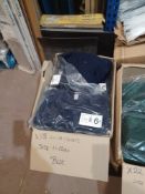 35 x Assorted Premium Sweatshirts Round Neck, In Dark Blue, 11-12 Years. - R14. RRP £15.50 each