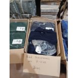 42 x Premium Soft Fleeced V Neck Dark Blue Sweatshirts in 7-8 Years. - R14. RRP £15.41 each