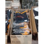 15 x Premium Sports Rugby Tops in Assorted Sizes in Navy/Orange- R14. RRP £19.55 each.