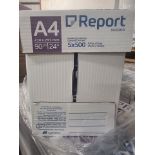 Pallet To Contain 100 x New Reams of 500 Report Premium A4 90gsm White Paper. No jamming, no