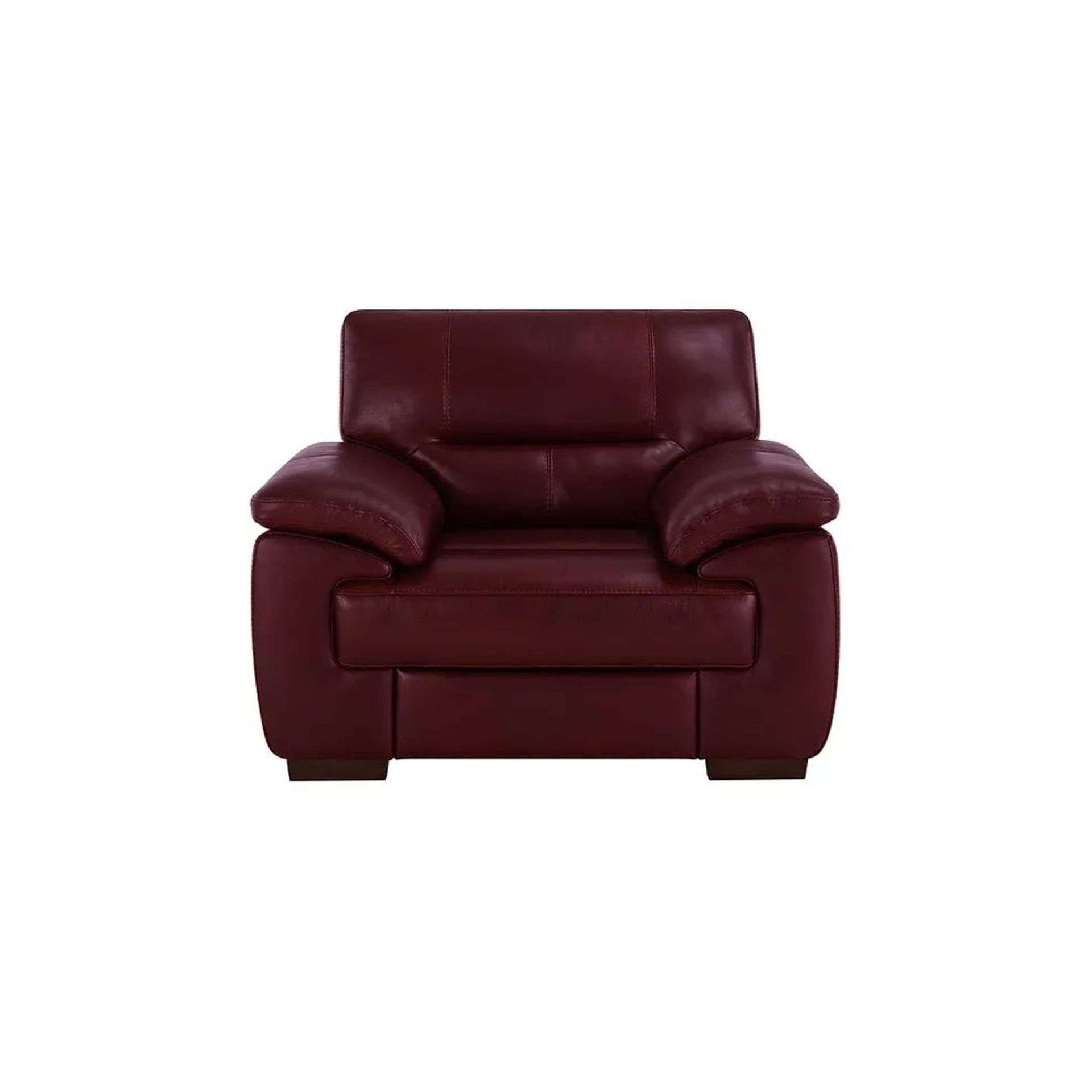 BRAND NEW ARLINGTON Electric Recliner Armchair - BURGANDY LEATHER. RRP £1199. Create a traditional - Image 2 of 12