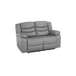 BRAND NEW MARLOW 2 Seater Electric Recliner Sofa - LIGHT GREY LEATHER. RRP £1599. Our Marlow leather
