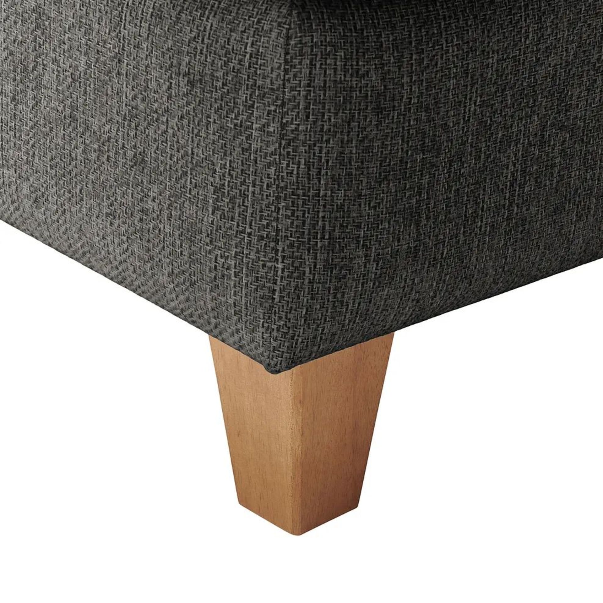 BRAND NEW INCA Large Storage Footstool - CHARCOAL FABRIC. RRP £529. Our large Inca storage footstool - Image 4 of 5