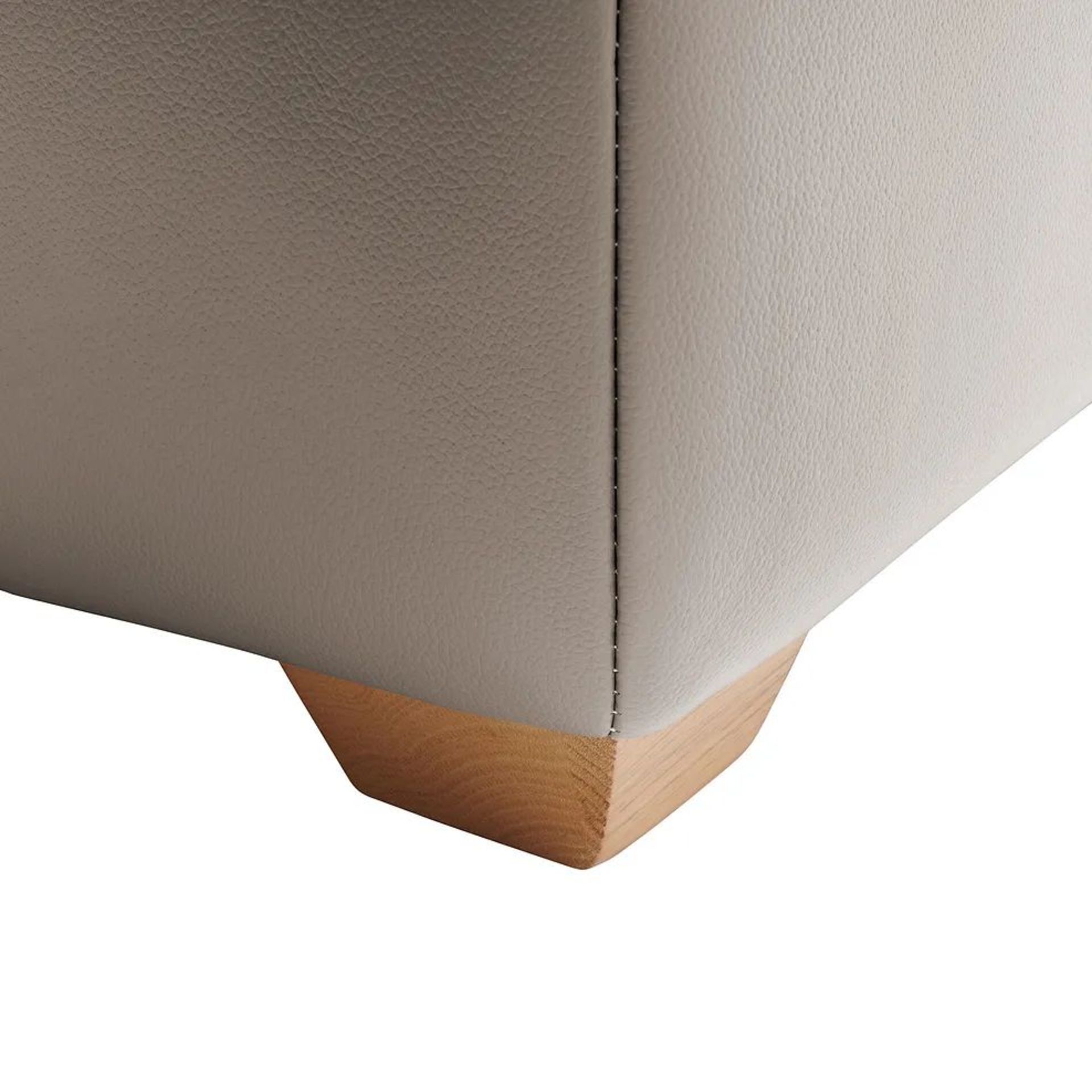 BRAND NEW SAMSON Storage Footstool - STONE LEATHER. RRP £349. Characterised by a simple cuboid - Image 5 of 7