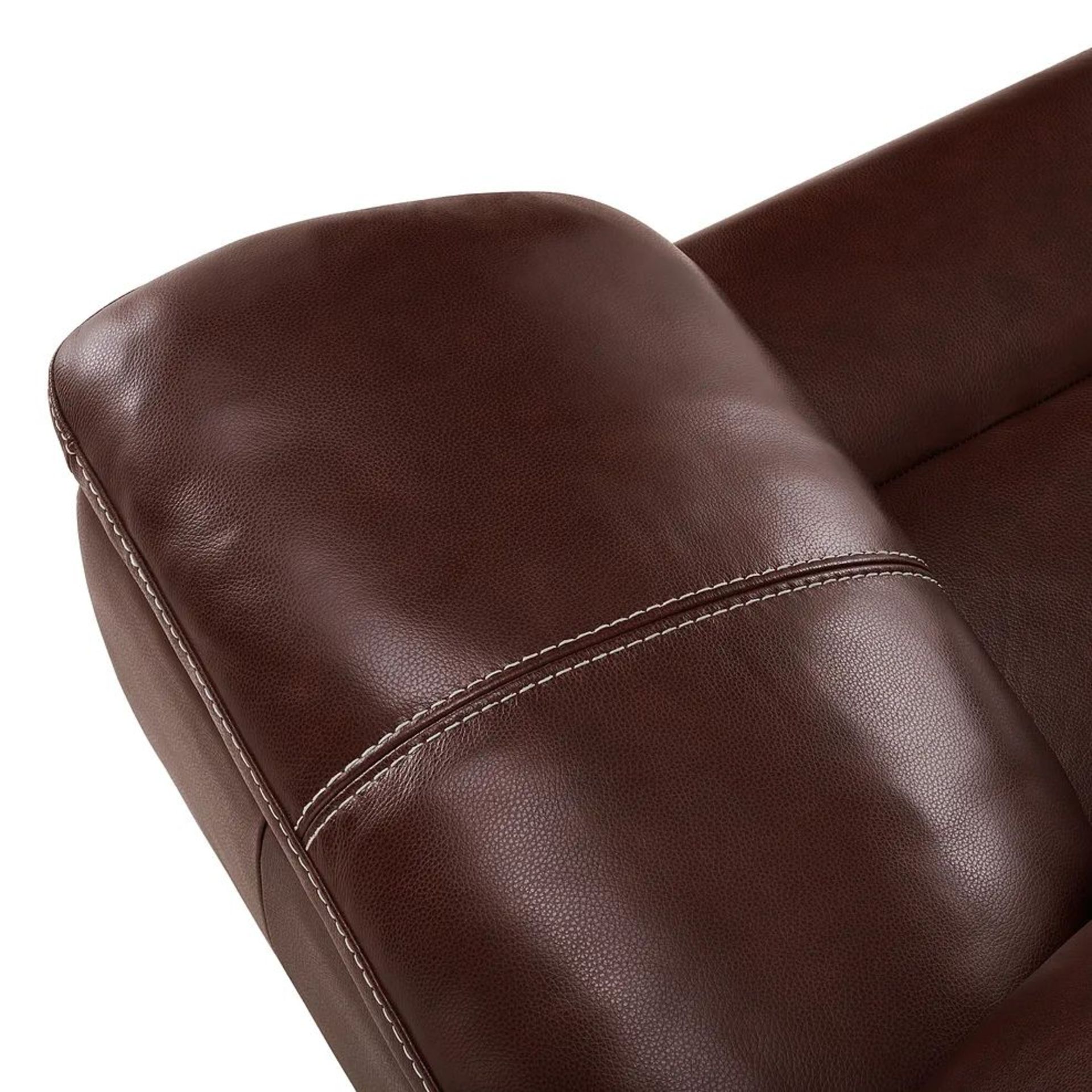 BRAND NEW ARLINGTON Electric Recliner Armchair - TAN LEATHER. RRP £1199. Create a traditional and - Image 11 of 12