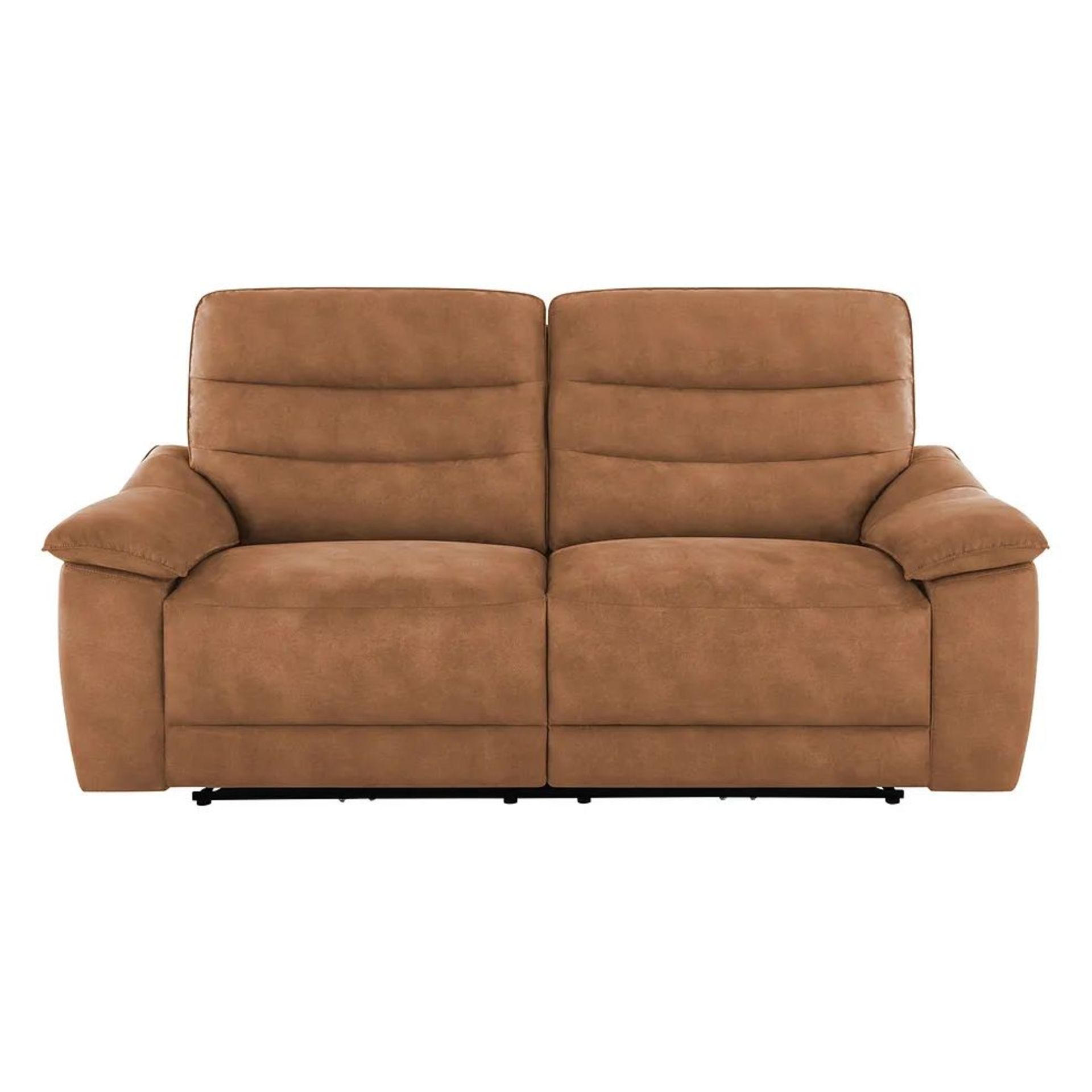 BRAND NEW CARTER 3 Seater Electric Recliner Sofa - BROWN FABRIC. RRP £1299. Shown here in Ranch - Image 2 of 12
