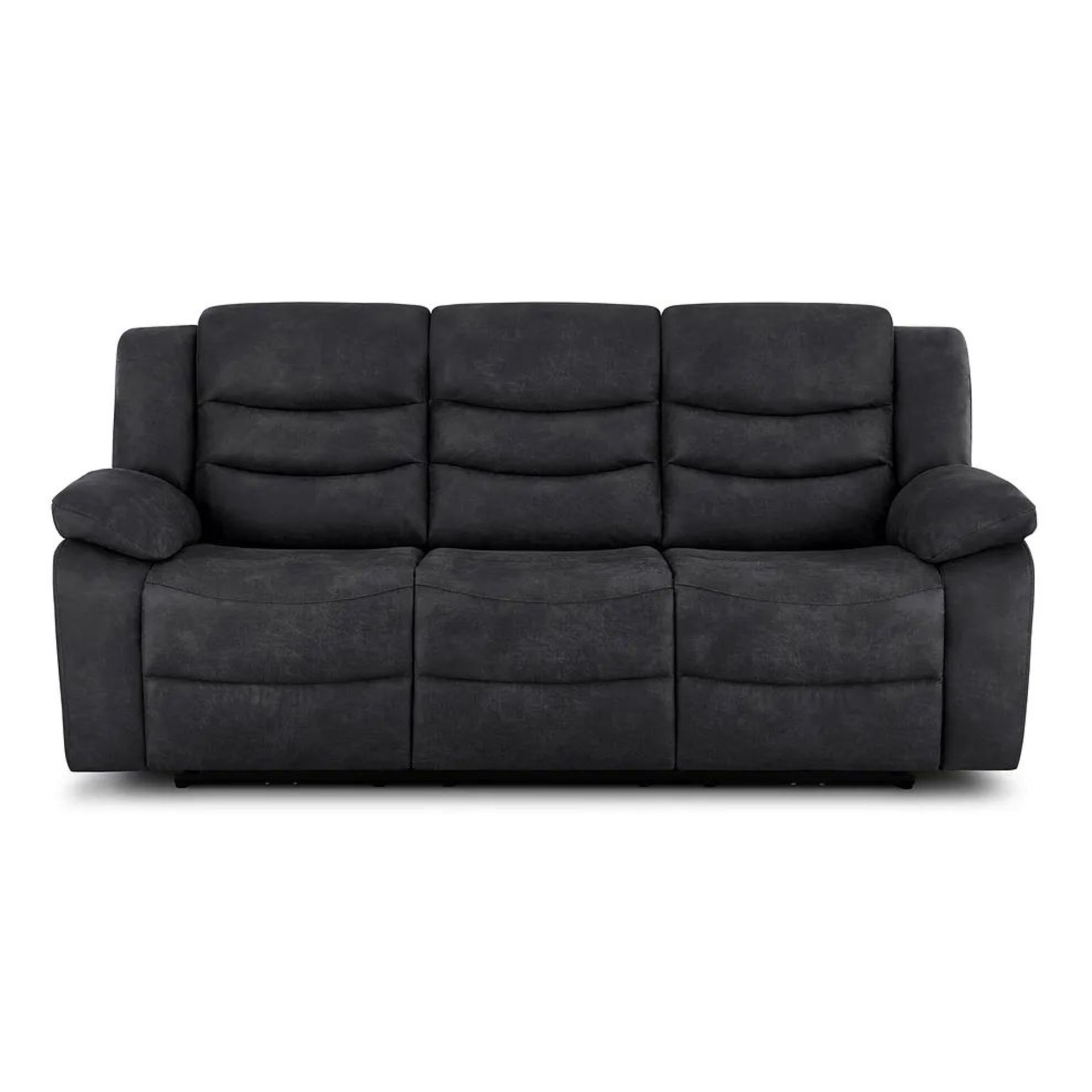 BRAND NEW MARLOW 3 Seater Electric Recliner Sofa - MILLER GREY FABRIC. RRP £1199. Designed to suit - Image 2 of 12