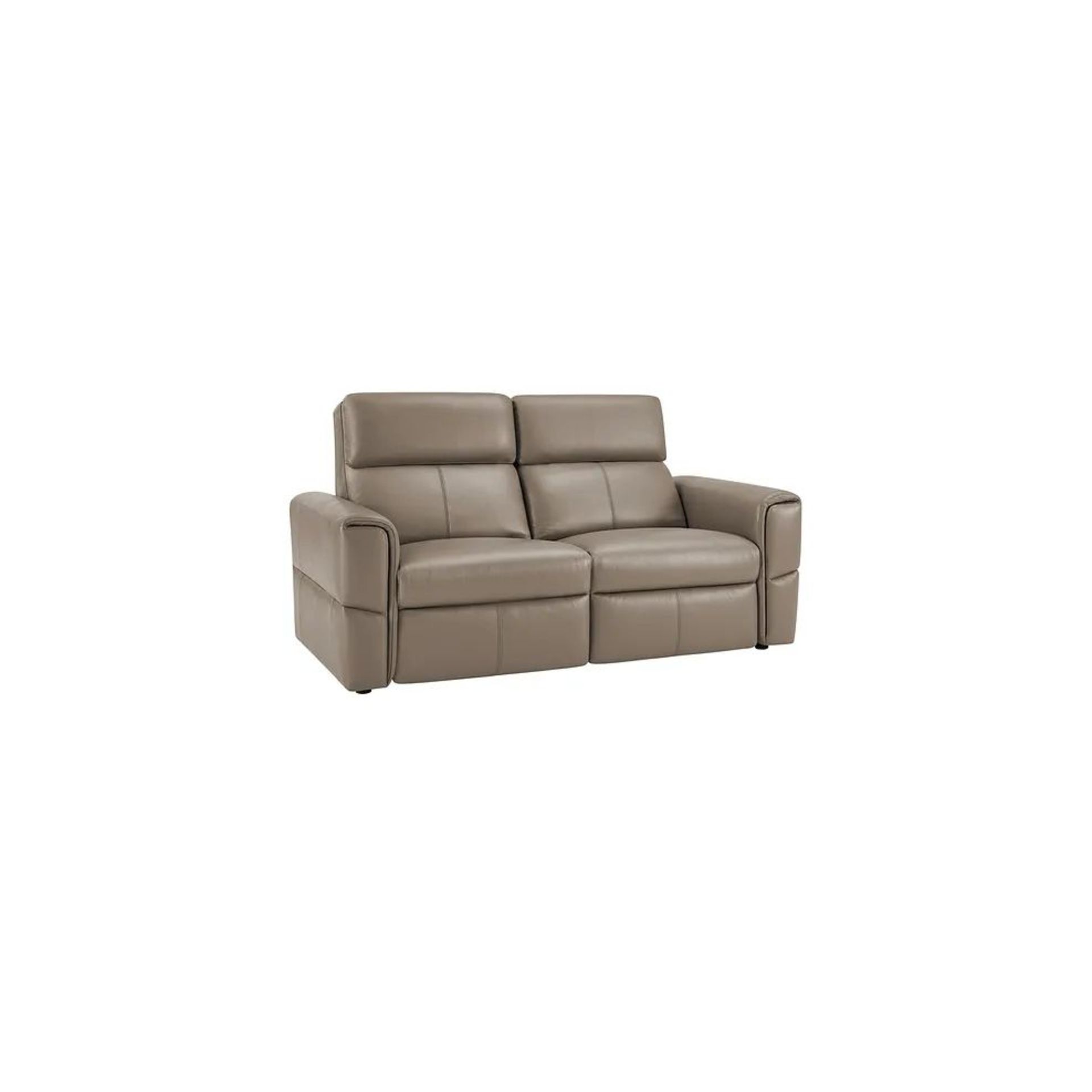 BRAND NEW SAMSON Modular 2 Seat Static Sofa - BEIGE LEATHER. RRP £1200. Showcasing neat, modern