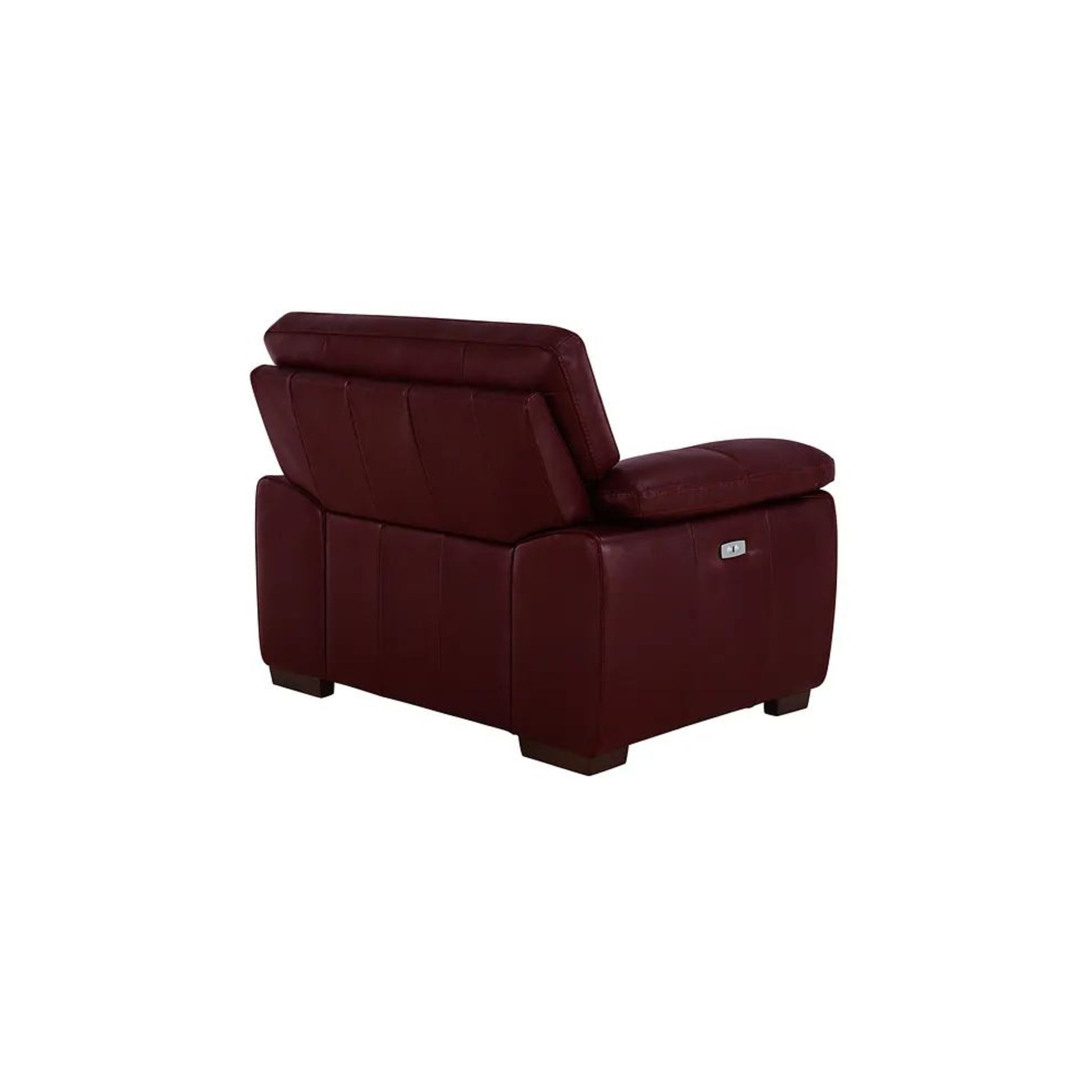 BRAND NEW ARLINGTON Electric Recliner Armchair - BURGANDY LEATHER. RRP £1199. Create a traditional - Image 5 of 12