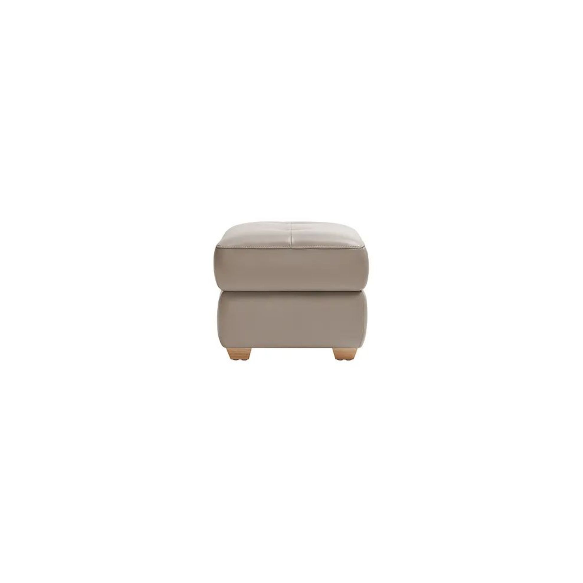 BRAND NEW SAMSON Storage Footstool - STONE LEATHER. RRP £349. Characterised by a simple cuboid - Bild 4 aus 7