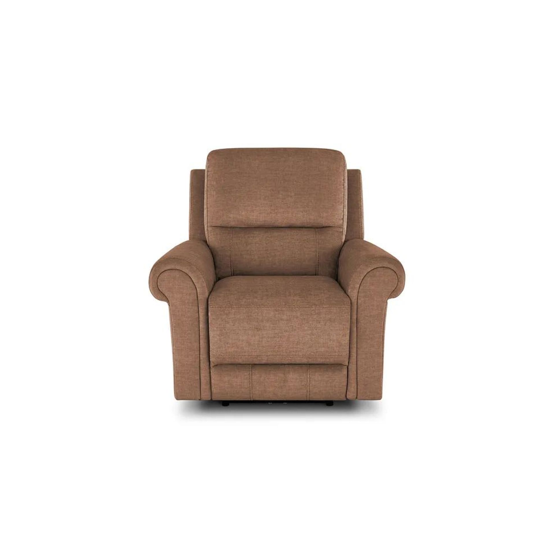 BRAND NEW COLORADO Electric Recliner Armchair - PLUSH BROWN FABRIC. RRP £799. Shown here in Plush - Bild 2 aus 11