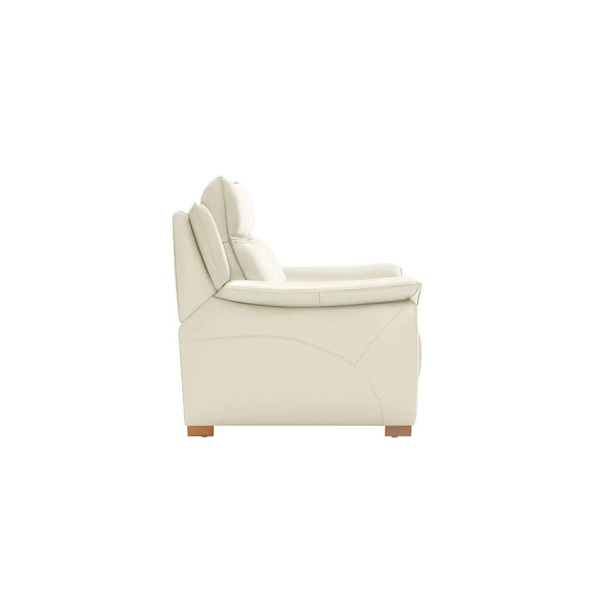 BRAND NEW DUNE 2 Seater Sofa - SNOW WHITE LEATHER. RRP £1579. Pairing comfort with classic design, - Image 4 of 8