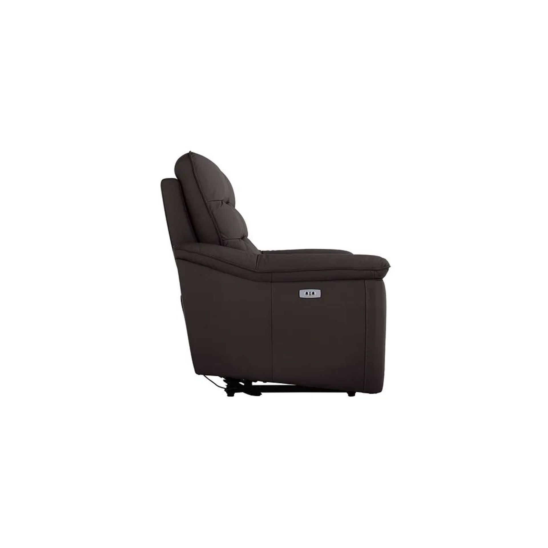 BRAND NEW CARTER 3 Seater Electric Recliner Sofa - BROWN LEATHER. RRP £1699. Showcasing classic - Bild 7 aus 11