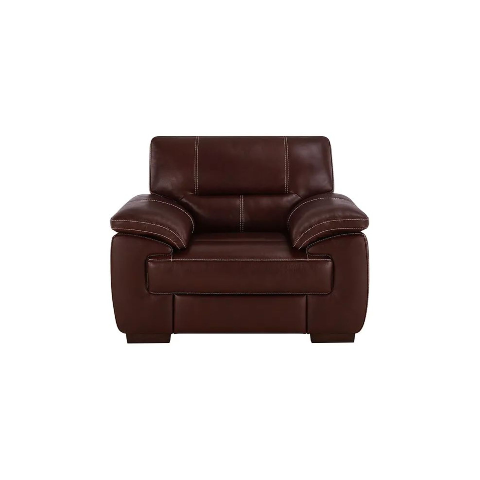 BRAND NEW ARLINGTON Electric Recliner Armchair - TAN LEATHER. RRP £1199. Create a traditional and - Image 2 of 12