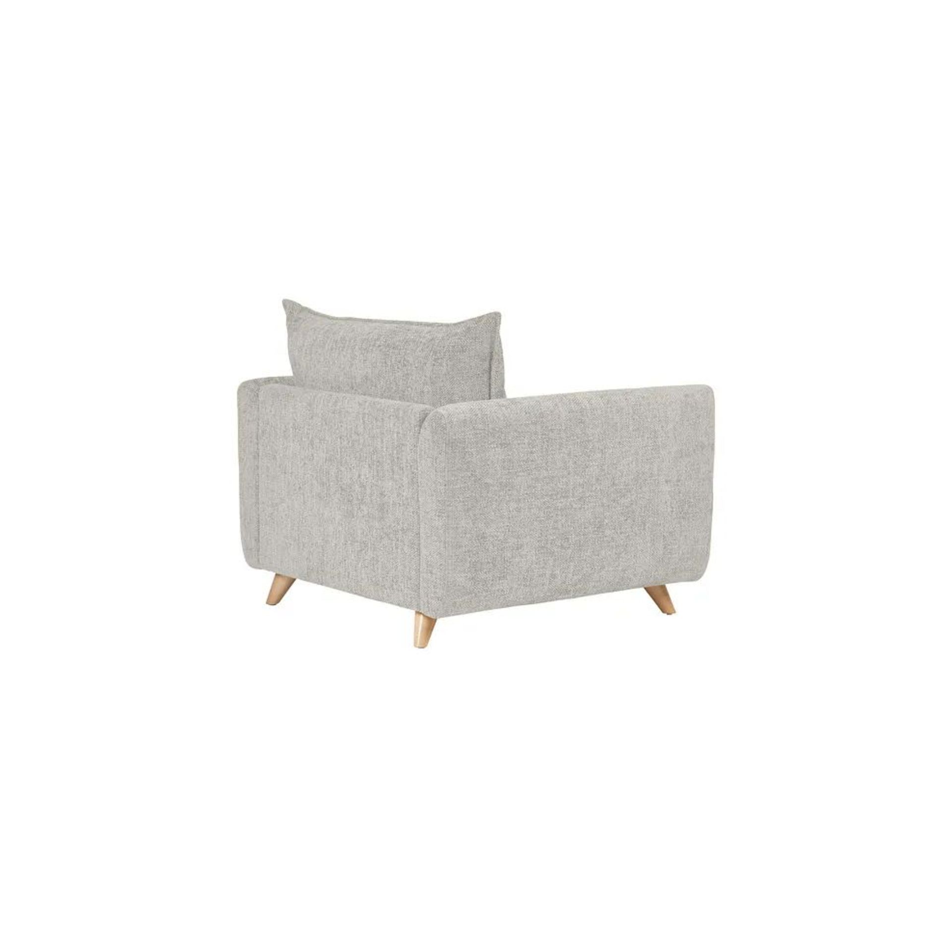 BRAND NEW DALBY High Back Loveseat - SILVER FABRIC. RRP £1149. Our Dalby loveseat, shown here in - Image 3 of 6