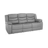 BRAND NEW MARLOW 3 Seater Sofa - LIGHT GREY LEATHER. RRP £1599. Our Marlow leather sofa range is a