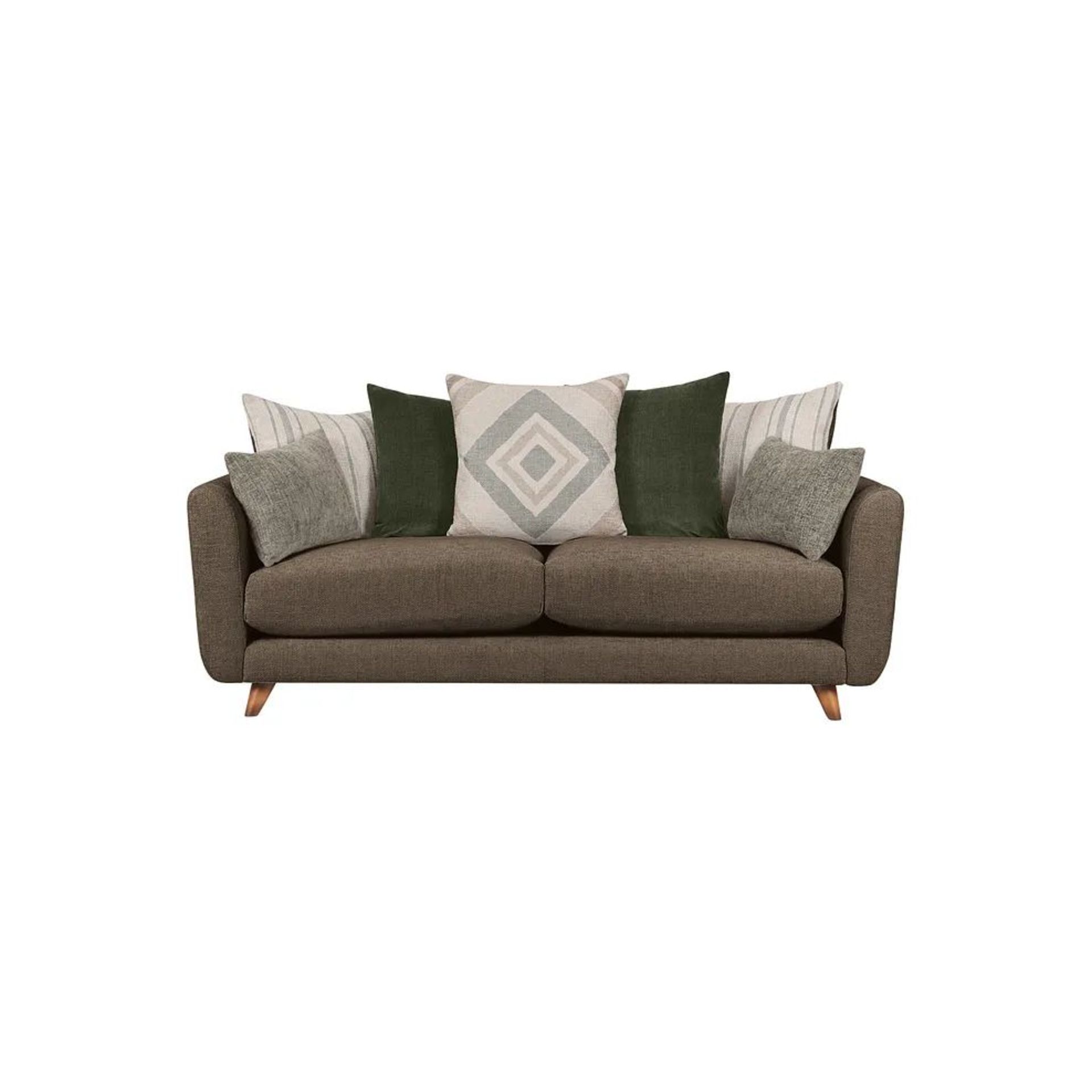 BRAND NEW WILLOUGHBY 4 Seater Pillow Back Sofa - COCOA FABRIC. RRP £1799. Our Willoughby 4-seater - Image 2 of 7