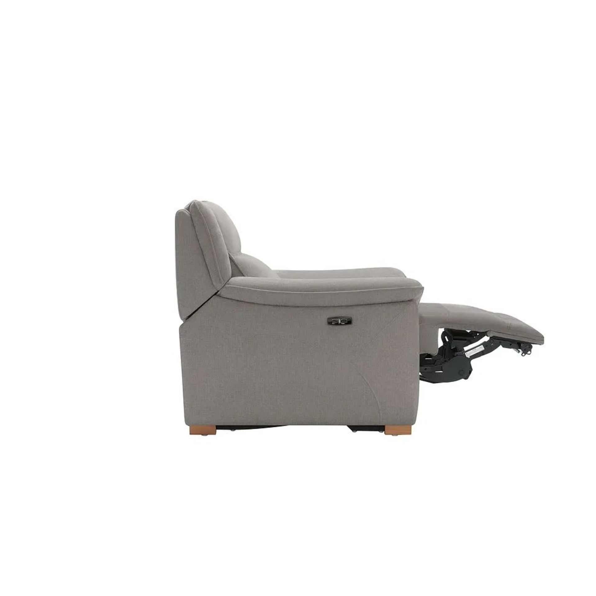 BRAND NEW DUNE Electric Recliner Armchair with Power Headrest - AMIGO GRANITE FABRIC. RRP £1099. - Image 9 of 12