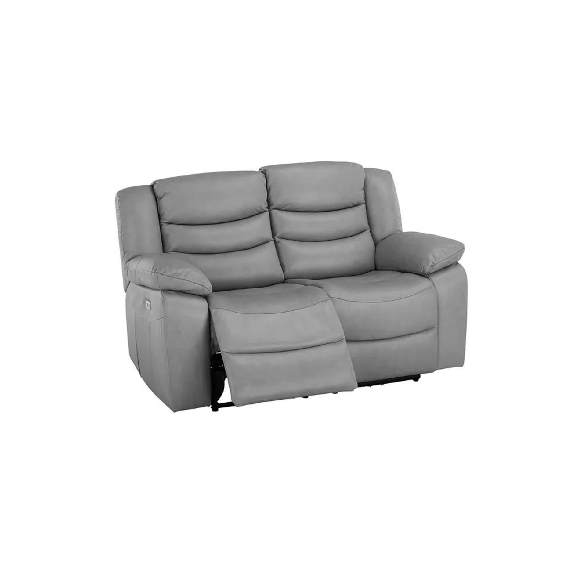 BRAND NEW MARLOW 2 Seater Electric Recliner Sofa - LIGHT GREY LEATHER. RRP £1599. Our Marlow leather - Image 3 of 12