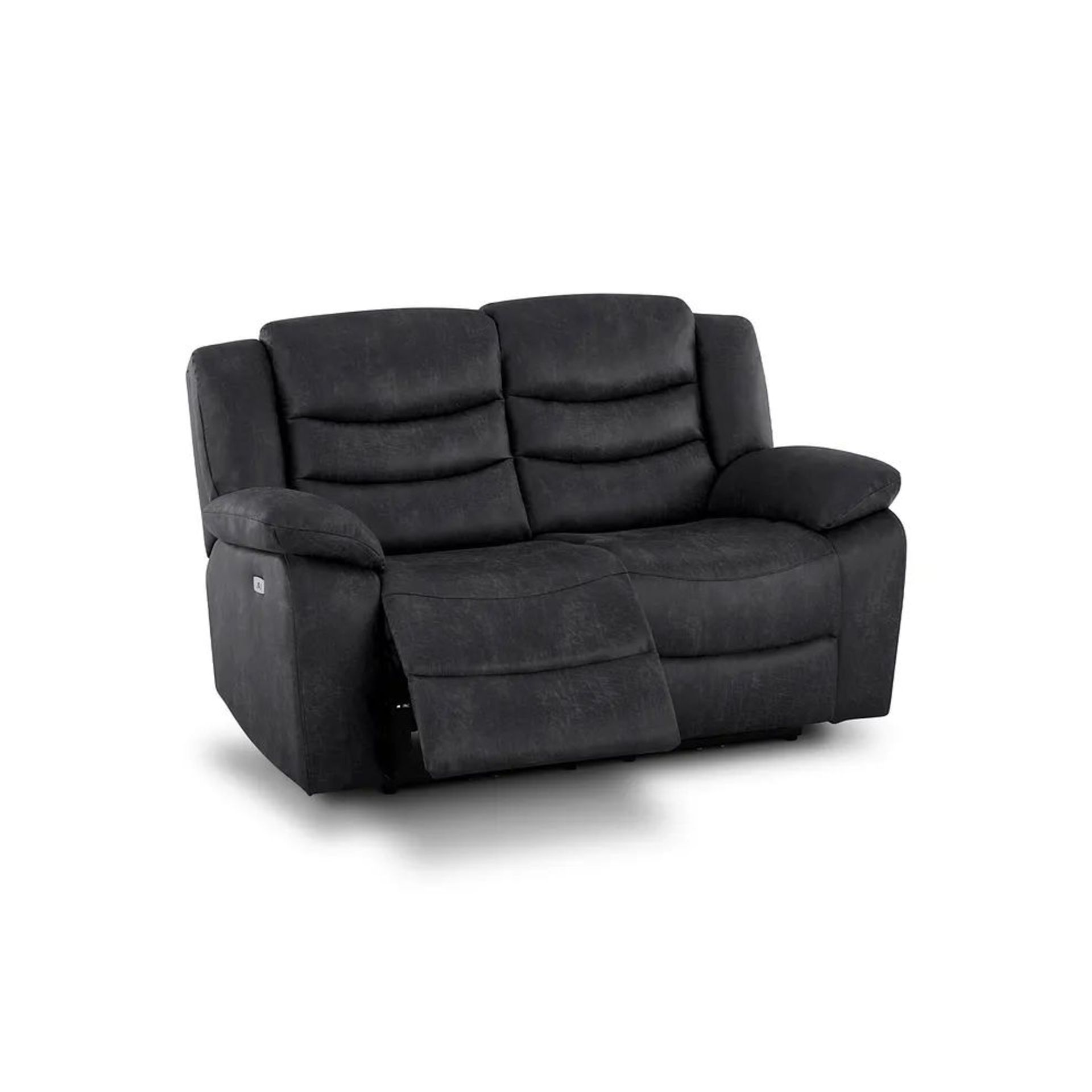 BRAND NEW MARLOW 2 Seater Electric Recliner Sofa - MILLER GREY FABRIC. RRP £1049. Designed to suit - Bild 3 aus 12