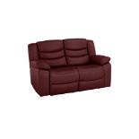 BRAND NEW MARLOW 2 Seater Sofa - BURGUNDY LEATHER. RRP £1299. Our Marlow leather sofa range is a
