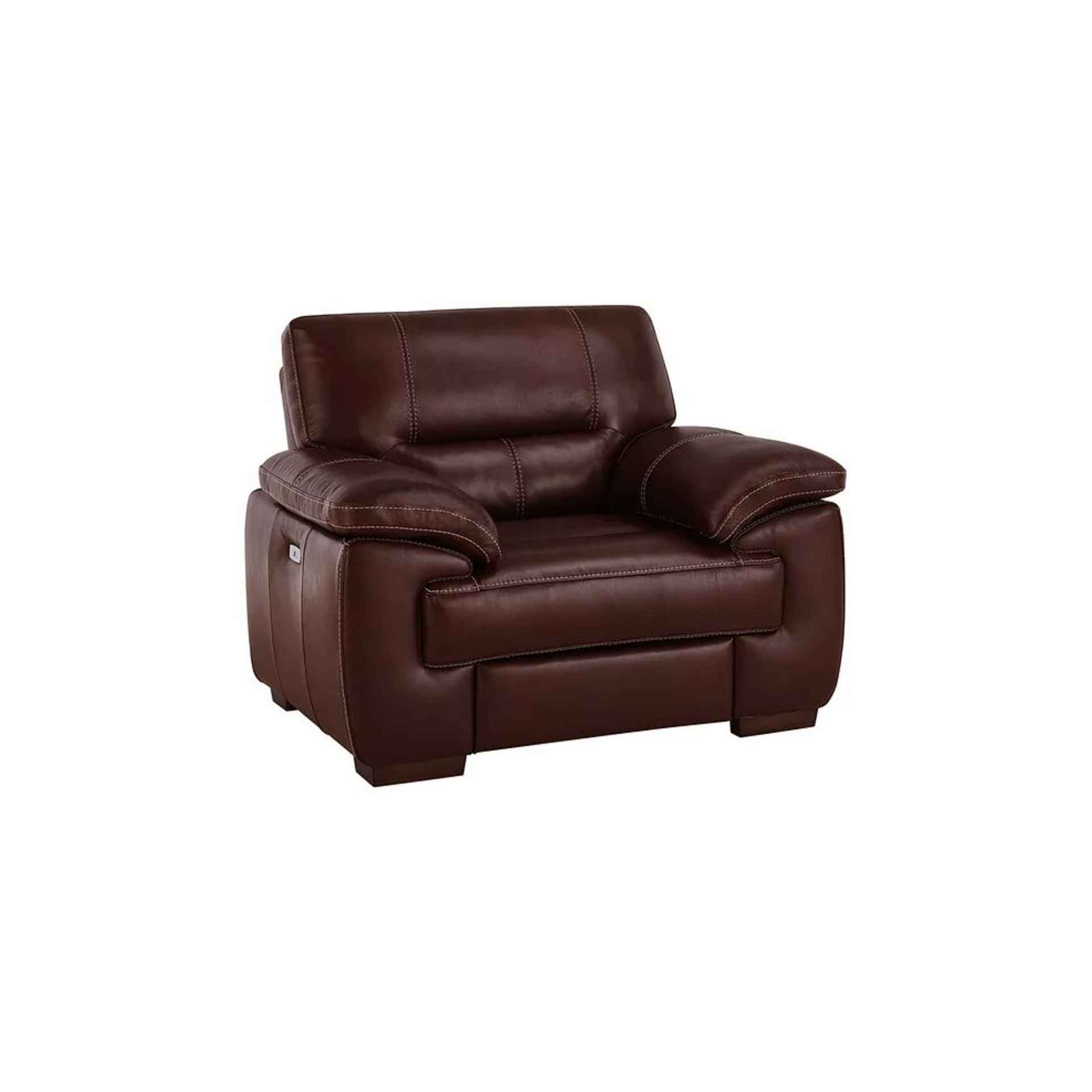 BRAND NEW ARLINGTON Electric Recliner Armchair - TAN LEATHER. RRP £1199. Create a traditional and