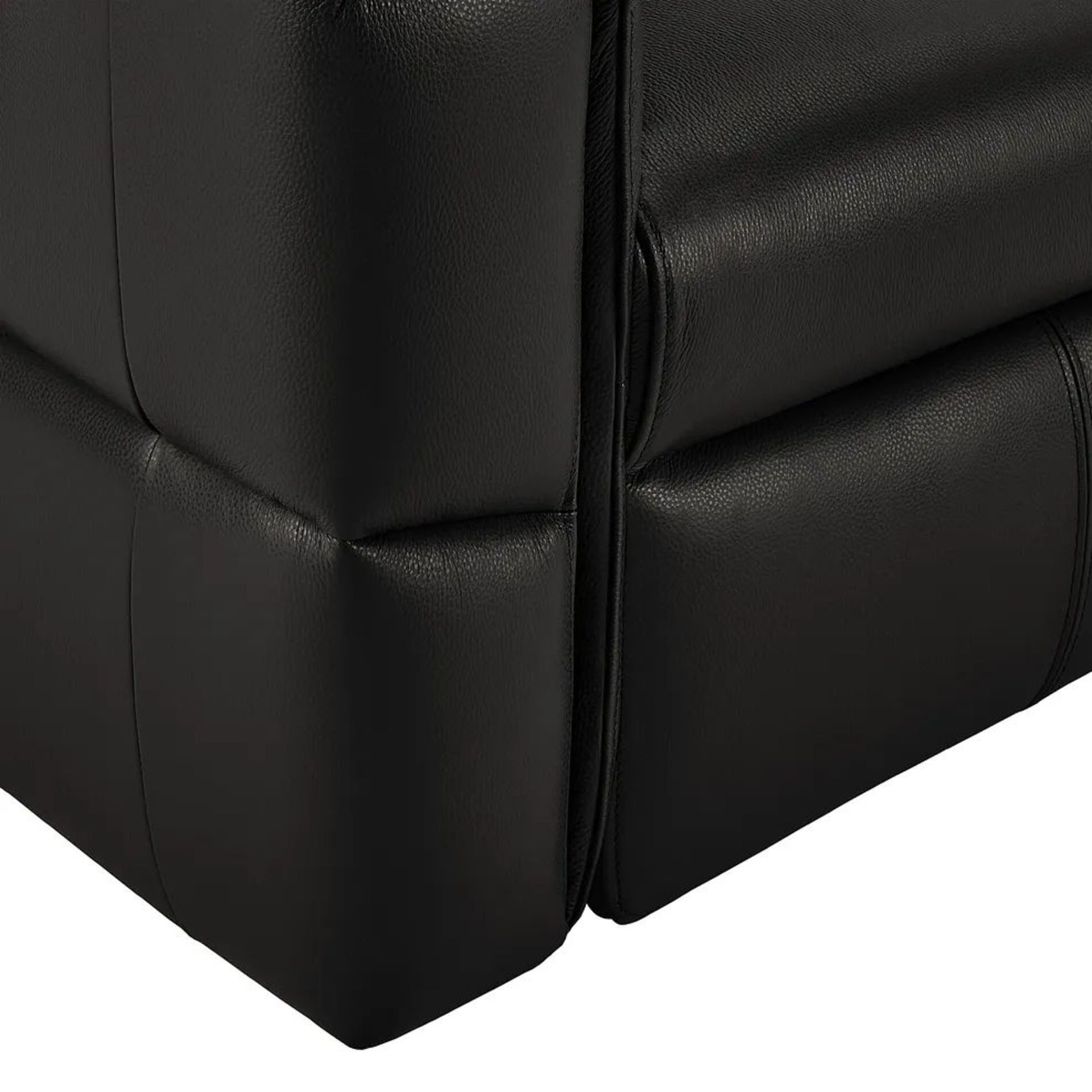 BRAND NEW SAMSON Static Armchair - BLACK LEATHER. RRP £1149. Showcasing neat, modern design that's - Image 3 of 6