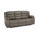 BRAND NEW MARLOW 3 Seater Electric Recliner Sofa - DARK GREY LEATHER. RRP £1849. Our Marlow