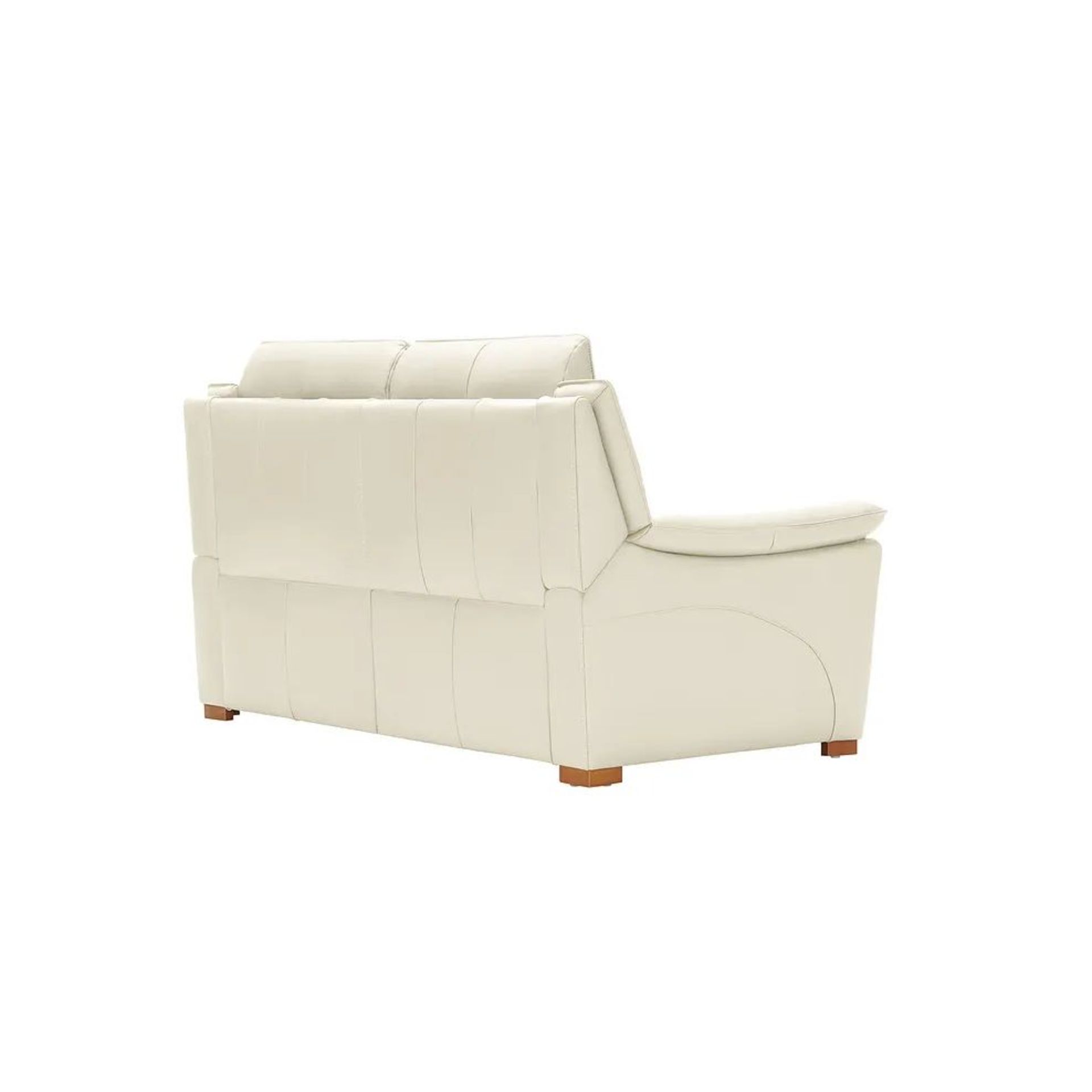 BRAND NEW DUNE 2 Seater Sofa - SNOW WHITE LEATHER. RRP £1579. Pairing comfort with classic design, - Image 3 of 8