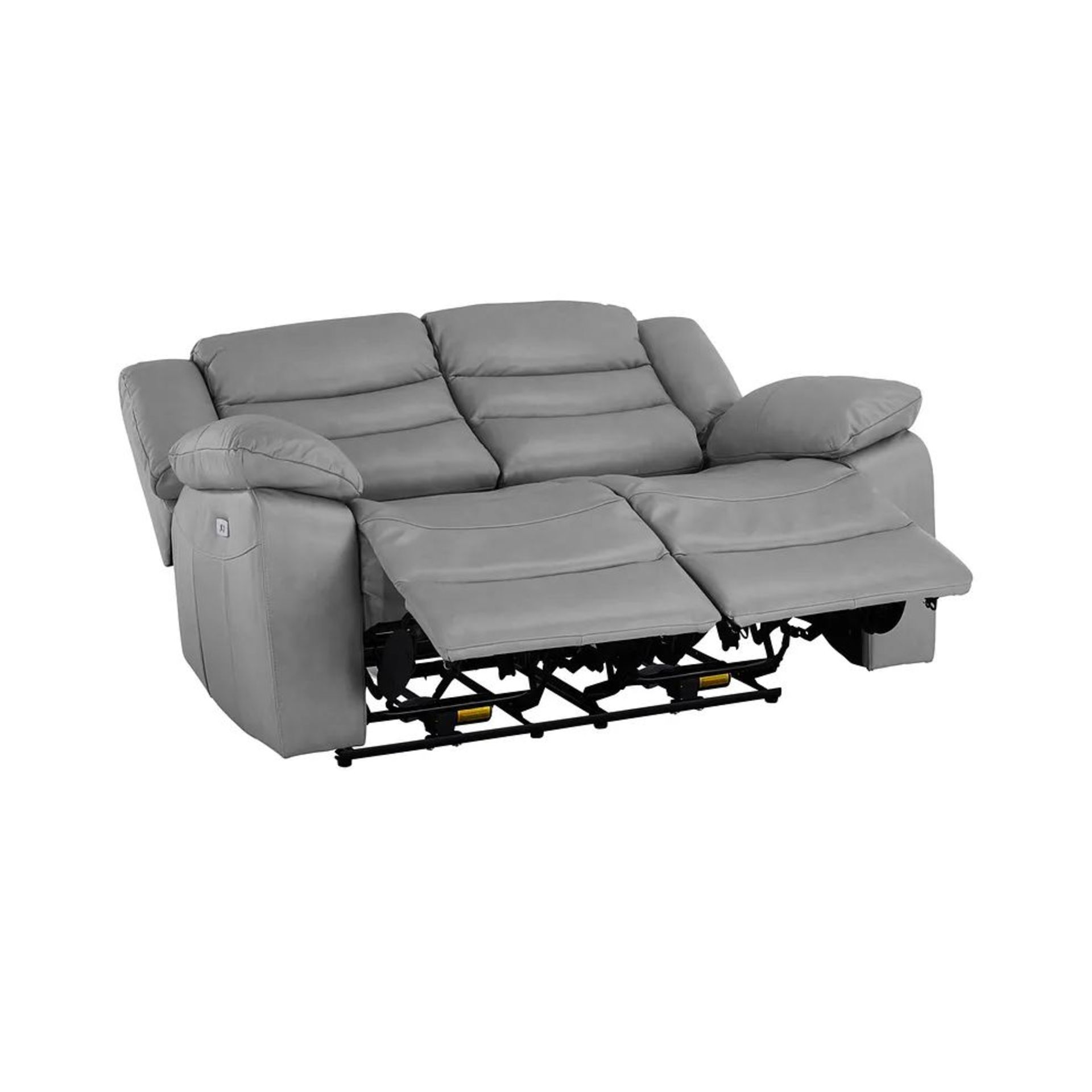 BRAND NEW MARLOW 2 Seater Electric Recliner Sofa - LIGHT GREY LEATHER. RRP £1599. Our Marlow leather - Image 5 of 12