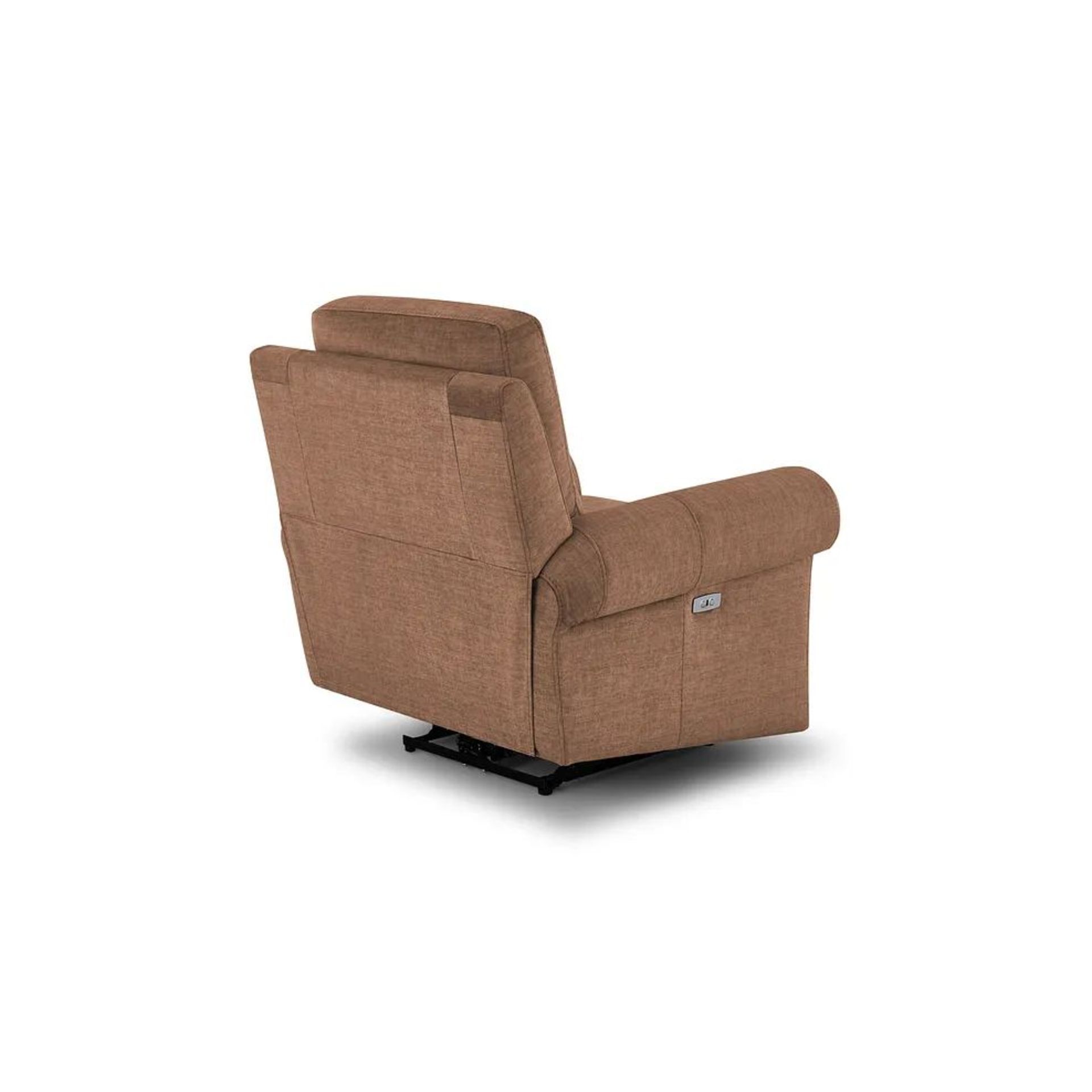 BRAND NEW COLORADO Electric Recliner Armchair - PLUSH BROWN FABRIC. RRP £799. Shown here in Plush - Image 5 of 11