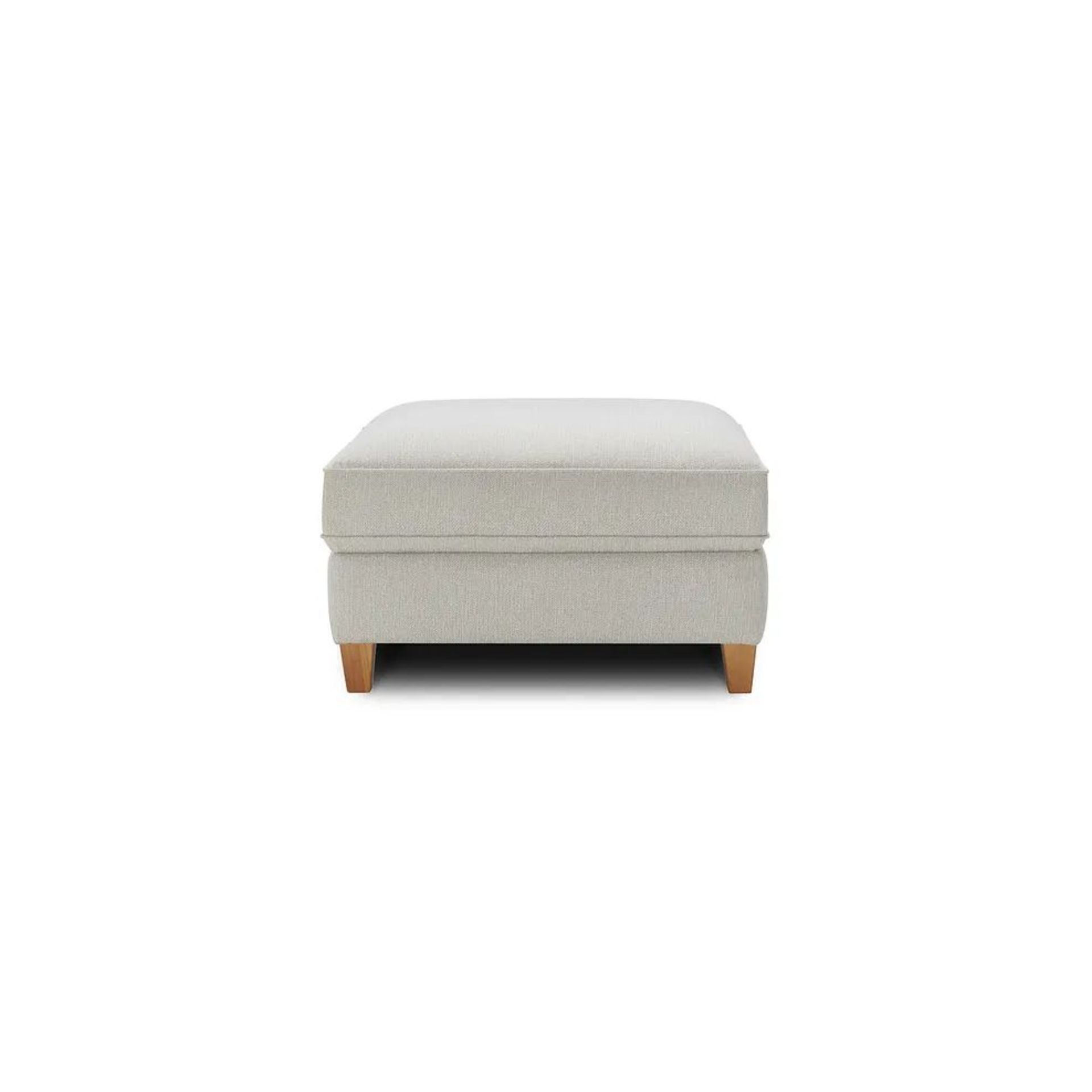 BRAND NEW INCA Large Storage Footstool - SILVER FABRIC. RRP £529. Our large Inca storage footstool - Image 2 of 7