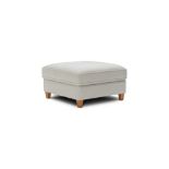 BRAND NEW INCA Large Storage Footstool - SILVER FABRIC. RRP £529. Our large Inca storage footstool