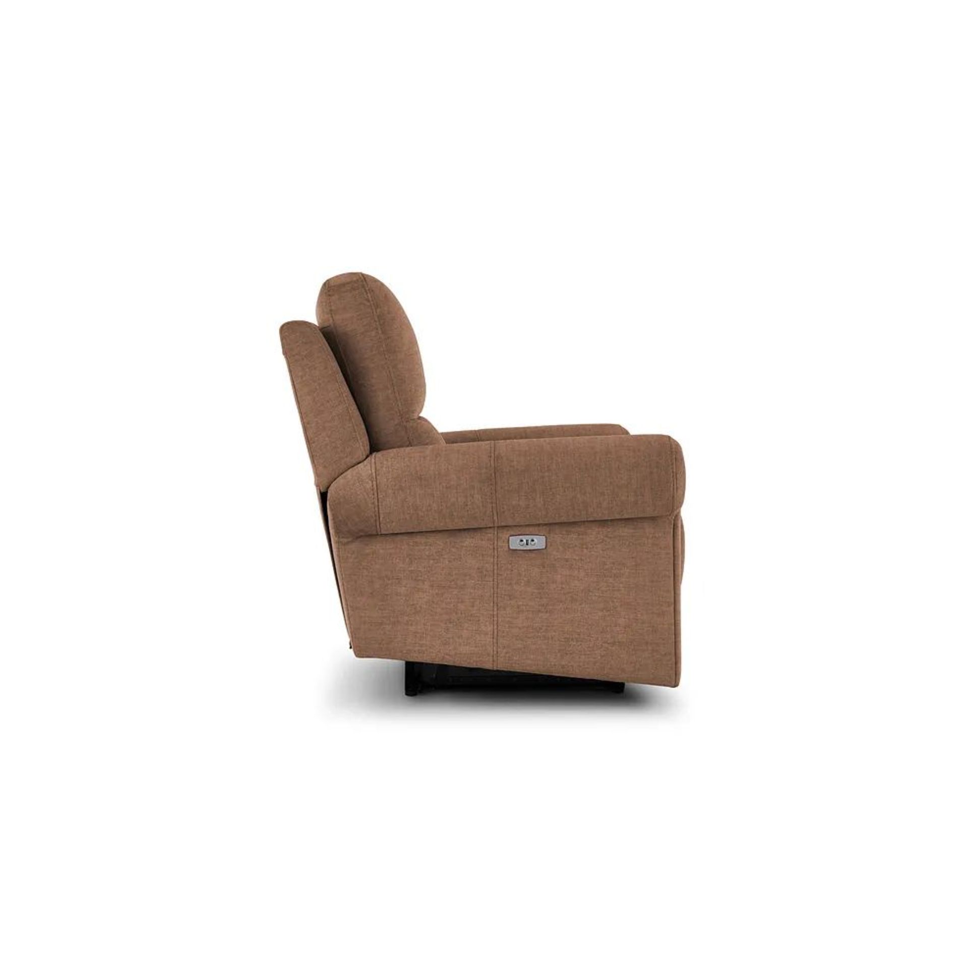 BRAND NEW COLORADO Electric Recliner Armchair - PLUSH BROWN FABRIC. RRP £799. Shown here in Plush - Image 6 of 11