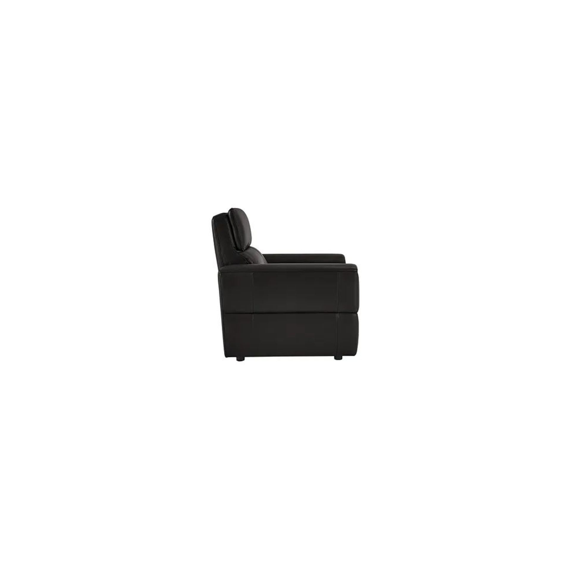 BRAND NEW SAMSON Static Armchair - BLACK LEATHER. RRP £1149. Showcasing neat, modern design that's - Image 2 of 6