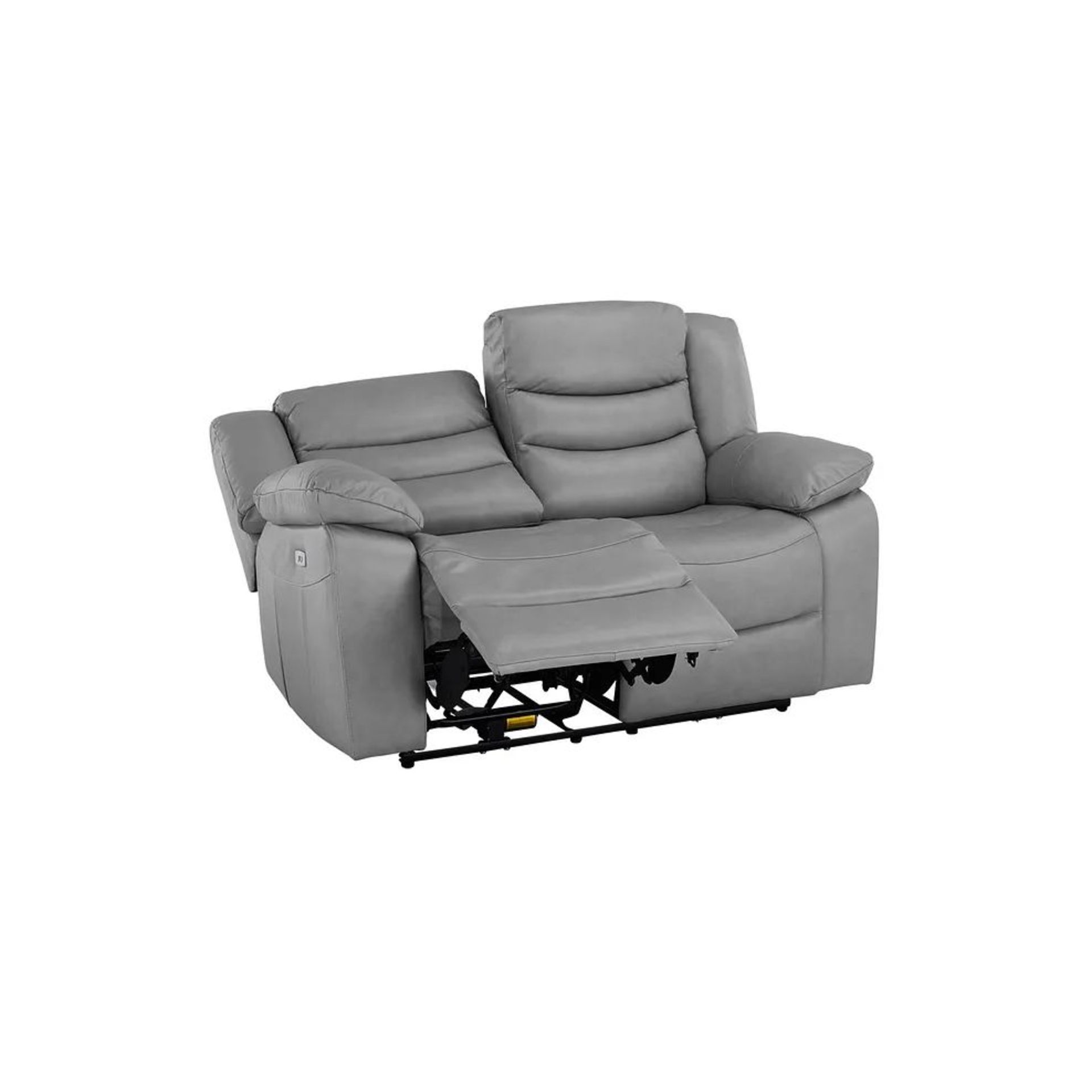 BRAND NEW MARLOW 2 Seater Electric Recliner Sofa - LIGHT GREY LEATHER. RRP £1599. Our Marlow leather - Image 4 of 12