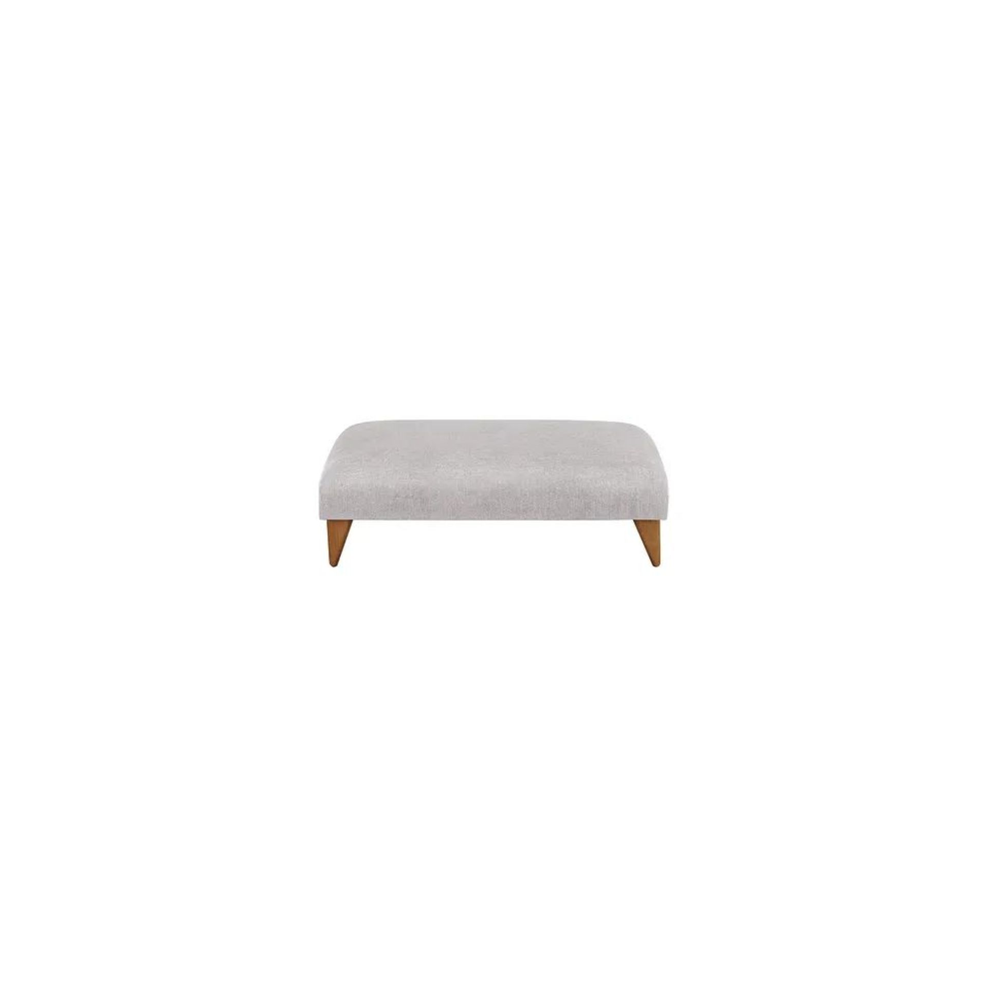 BRAND NEW JASMINE Footstool - CAMPO SILVER FABRIC. RRP £349. Built with a sturdy hardwood frame - Image 2 of 6