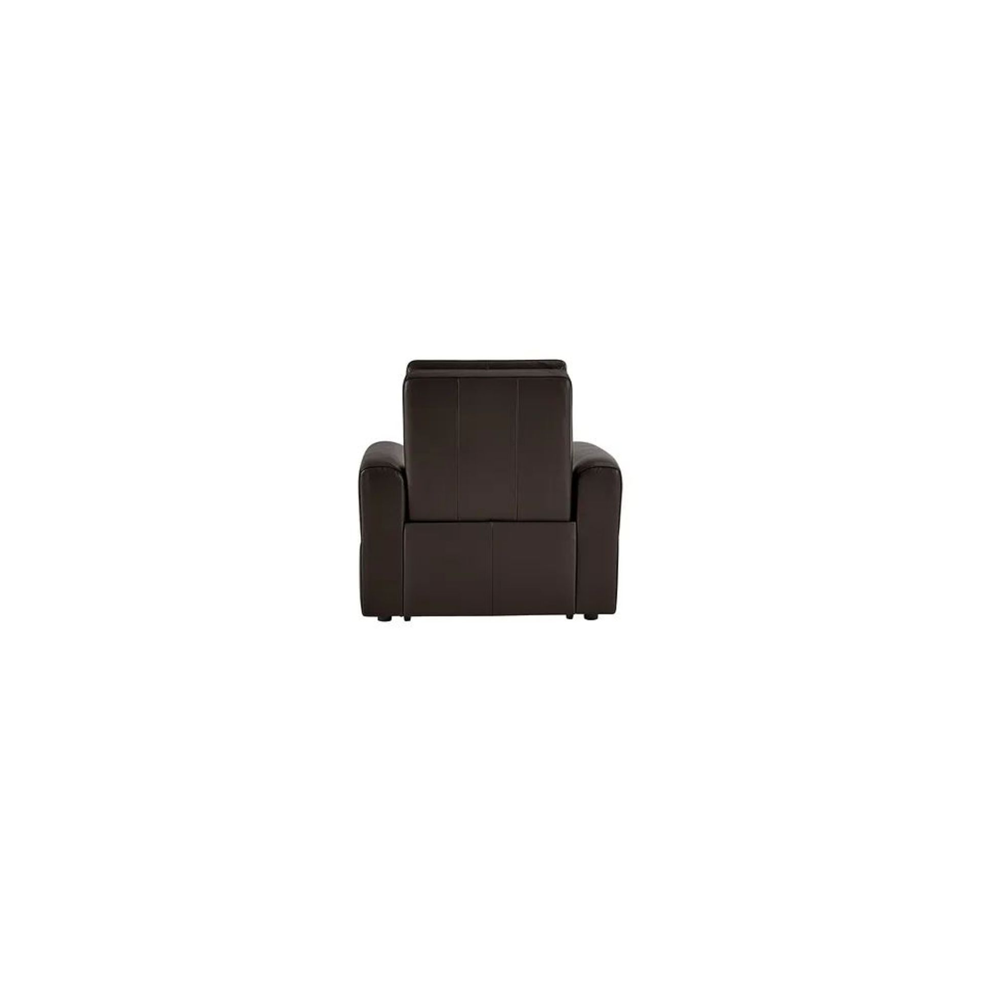 BRAND NEW SAMSON Electric Recliner Armchair - TWO TONE BROWN LEATHER. RRP £1249. Showcasing neat, - Image 5 of 9