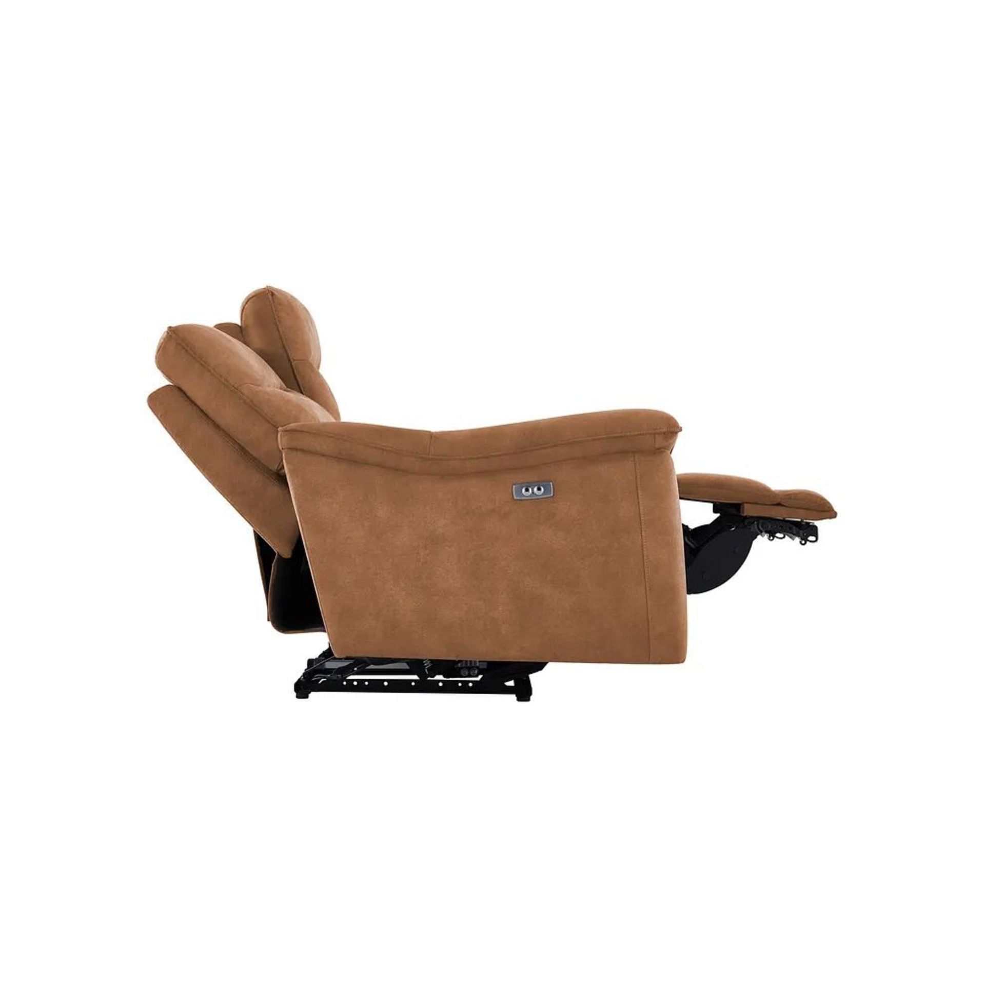 BRAND NEW CARTER 3 Seater Electric Recliner Sofa - BROWN FABRIC. RRP £1299. Shown here in Ranch - Image 8 of 12