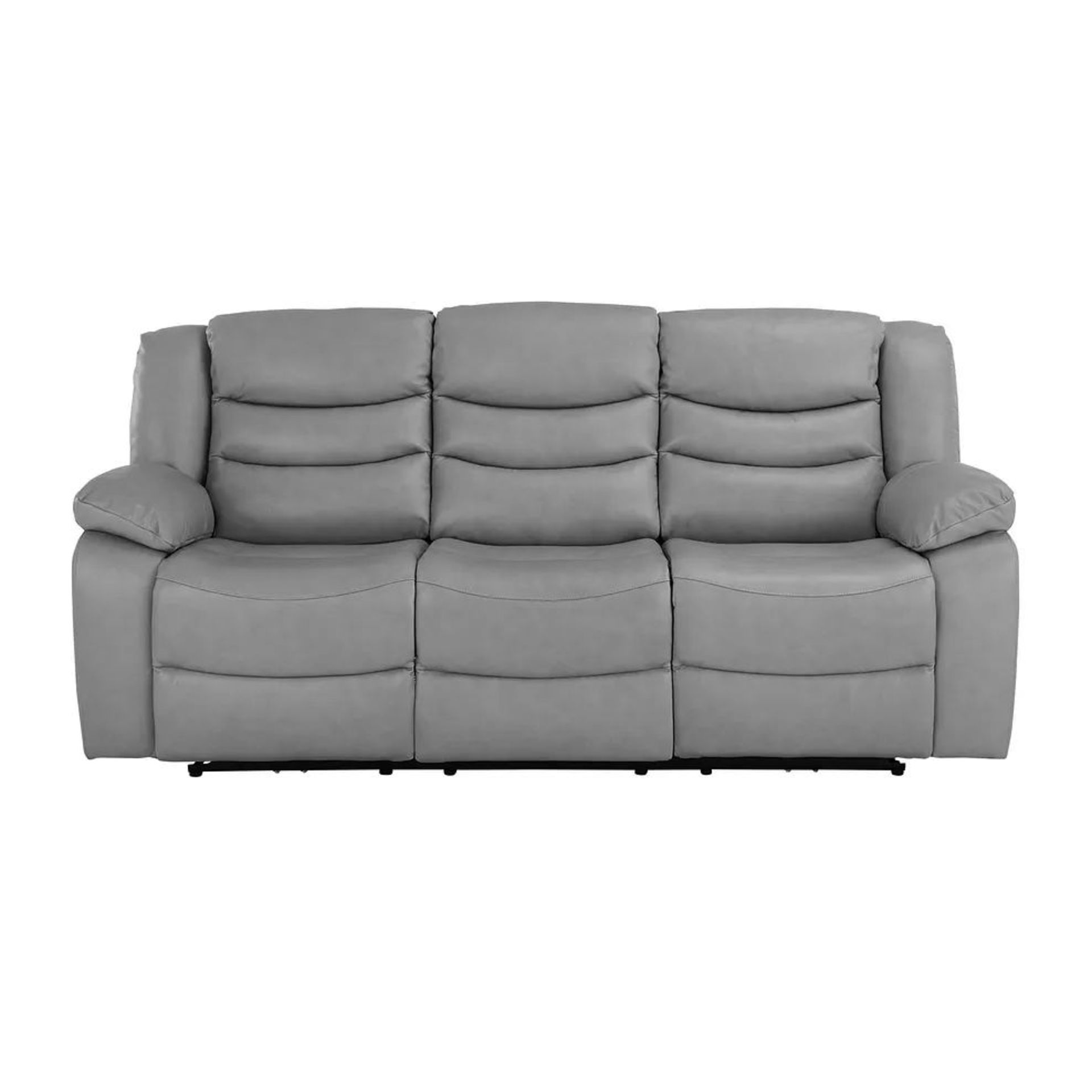 BRAND NEW MARLOW 3 Seater Electric Recliner Sofa - LIGHT GREY LEATHER. RRP £1849. Our Marlow leather - Image 2 of 11