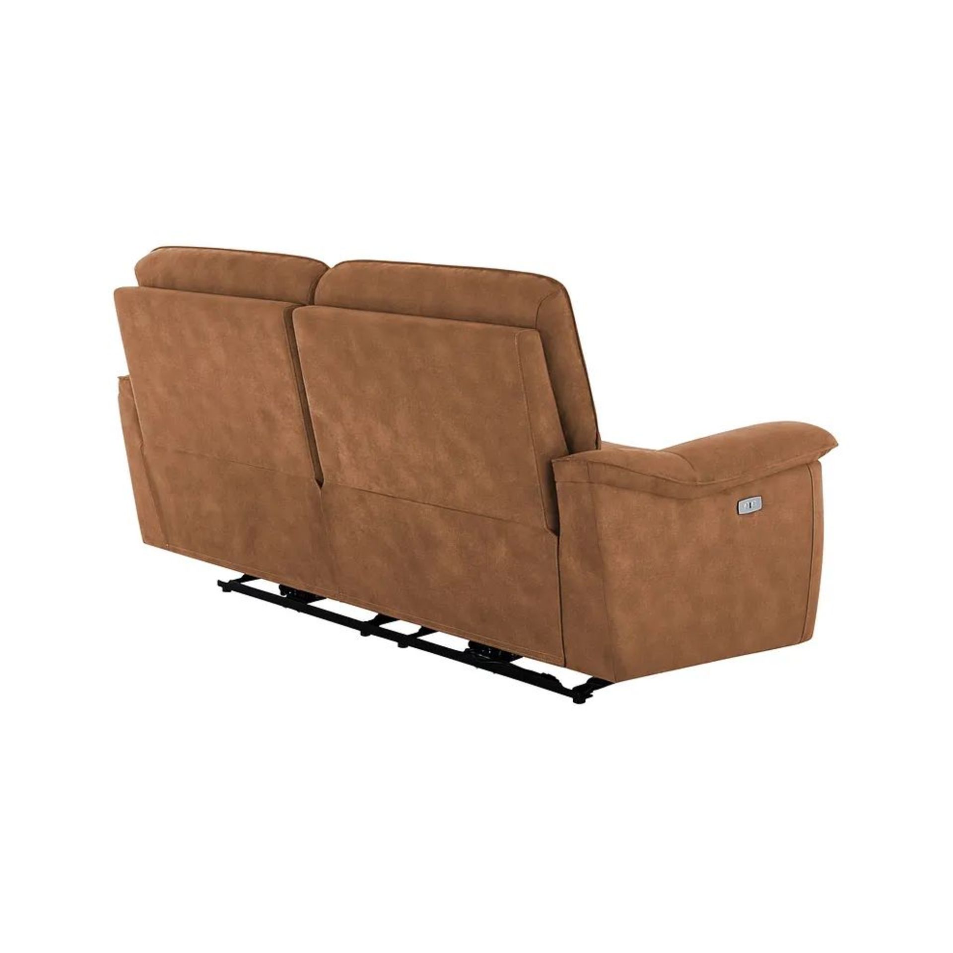 BRAND NEW CARTER 3 Seater Electric Recliner Sofa - BROWN FABRIC. RRP £1299. Shown here in Ranch - Image 6 of 12