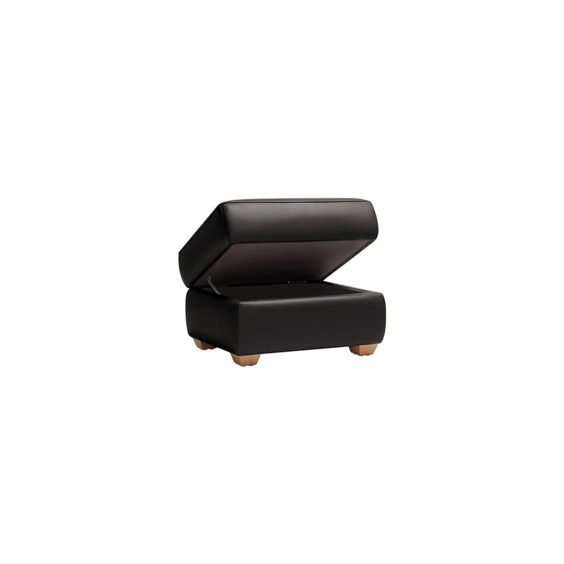 BRAND NEW SAMSON Storage Footstool - BLACK LEATHER. RRP £349. Characterised by a simple cuboid - Image 3 of 7