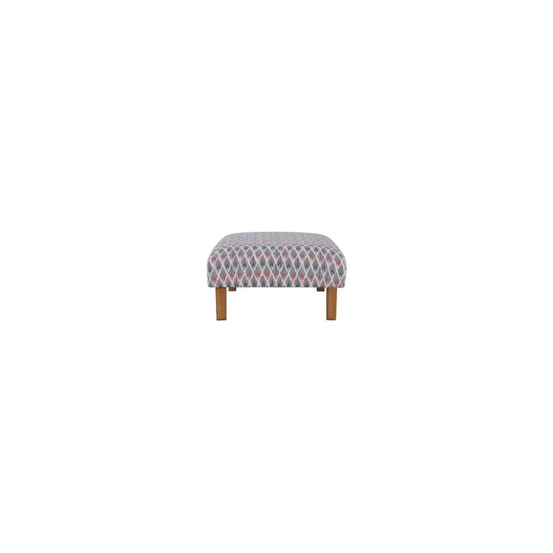 BRAND NEW JASMINE Footstool - NEWTON CORAL FABRIC. RRP £349. Built with a sturdy hardwood frame - Image 3 of 5
