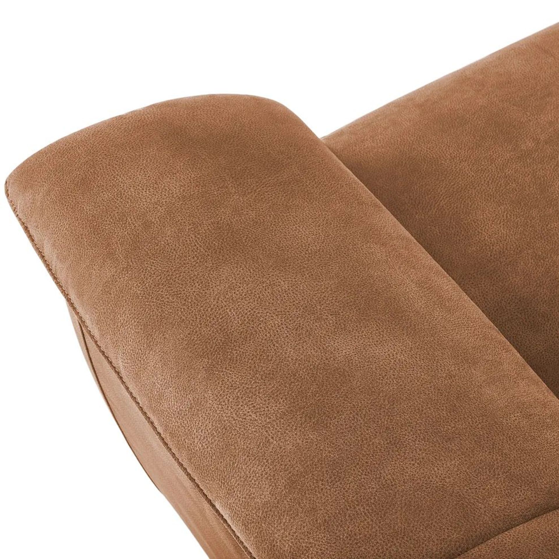 BRAND NEW CARTER 3 Seater Electric Recliner Sofa - BROWN FABRIC. RRP £1299. Shown here in Ranch - Image 10 of 12